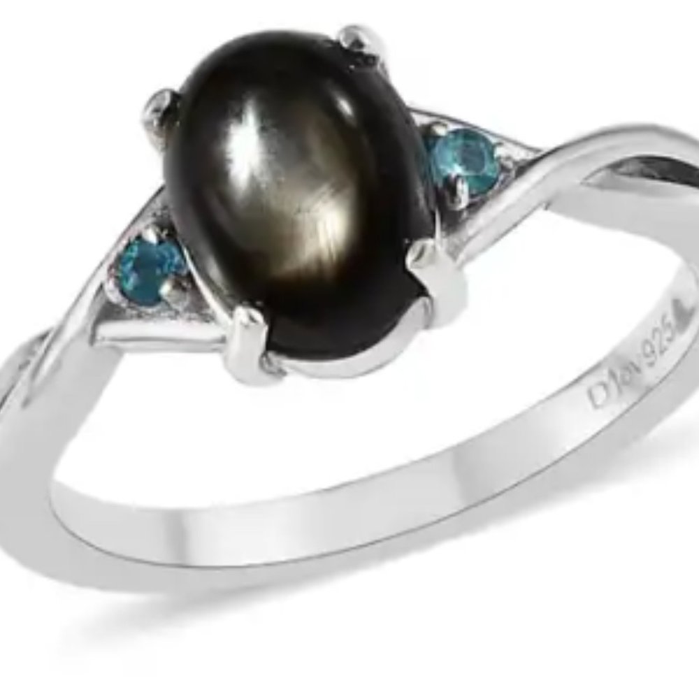 Bankacha Natural Black Star Sapphire/Malgache Neon Apatite
